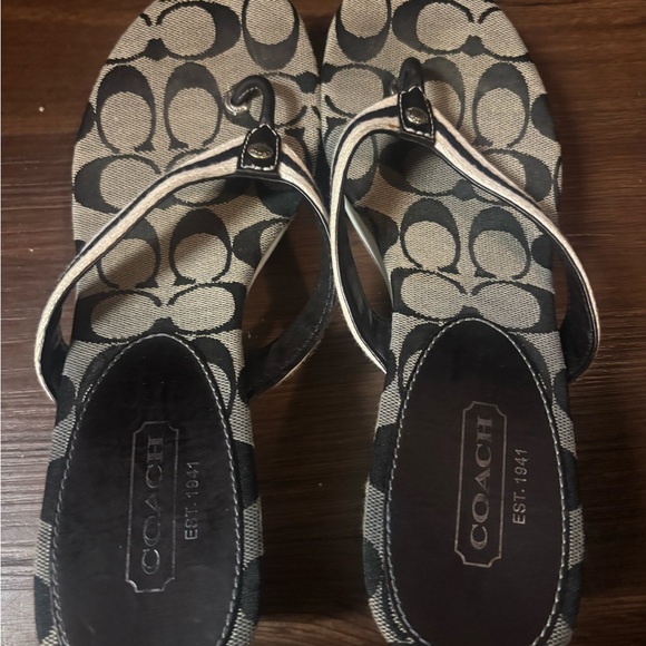 Coach wedge flip flops - Picture 6 of 10